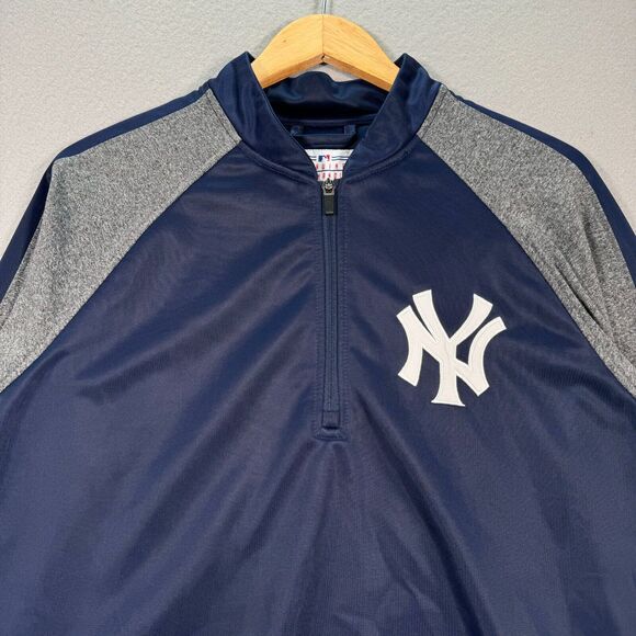 New York Yankees Jacket Adult Medium Blue Gray G-III Carl Banks Baseball MLB - Picture 8 of 10